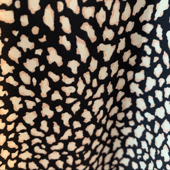 RW&CO Navy Animal Print Wrap Fit & Flare Dress L - Picture 5 of 12